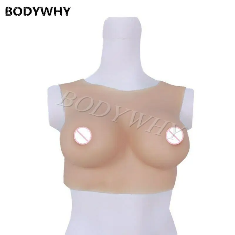 Silicone Fake Breast Forms Shemale Fake Boobs Tits 75D Artificial Realistic Soft Boobs Crossdresser Mastectomy Transgender Queen