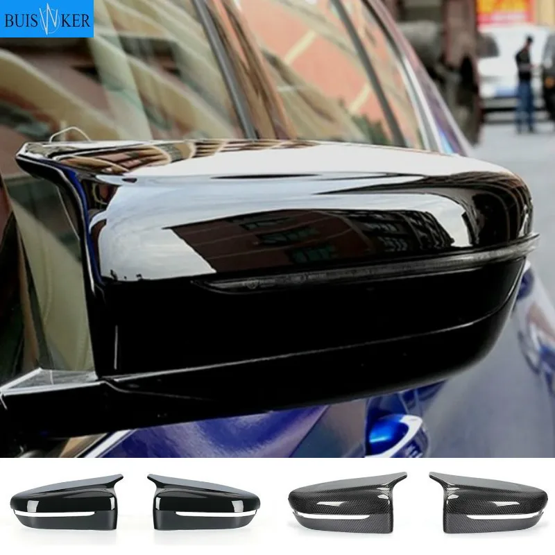 Carbon Fiber Exterior Side Rearview Mirror Cover Trim For BMW 3 4 5 7 8-Series G20 G21 G28 G11 G12 G14 G15 G16 G30 G31 G38 G22