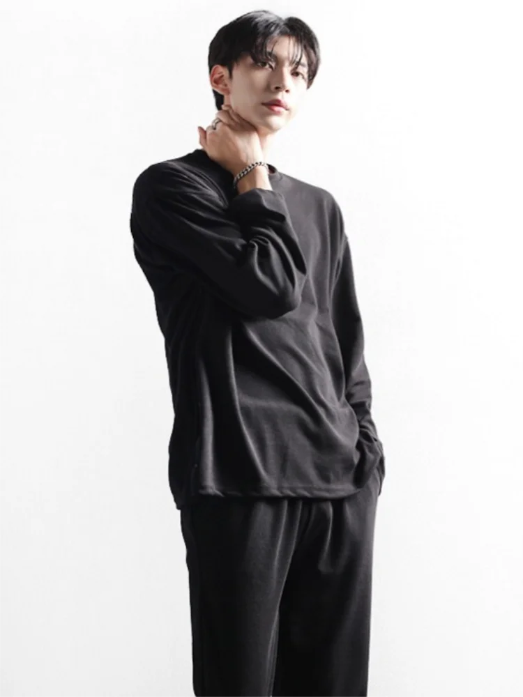 

Men's Long Sleeve T-Shirt Spring And Autumn New Fashion High Street Yamamoto Style Versatile Loose Large Size T-Shirt