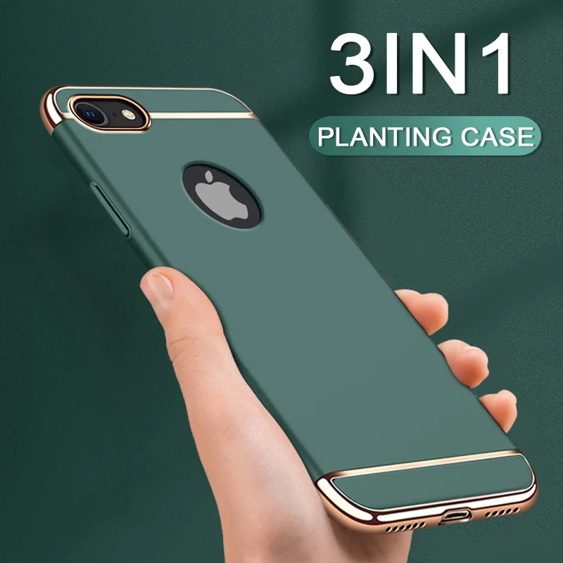 Luxury 360 Full Plating Phone Case For iphone 7 8 Plus 6 6s X Xs Max Protective Case iphone 11 12 13 14 Pro Max Mini Cases Cover