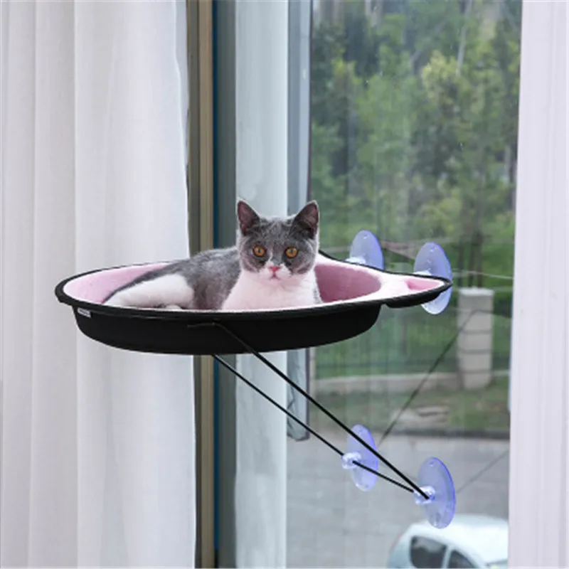 

Suction-cup Cat Litter And Kennel Suitable For Window Sill Round Cat Litter Shorthair Cat Pot Suction Cup Hammock Kitten Supplie