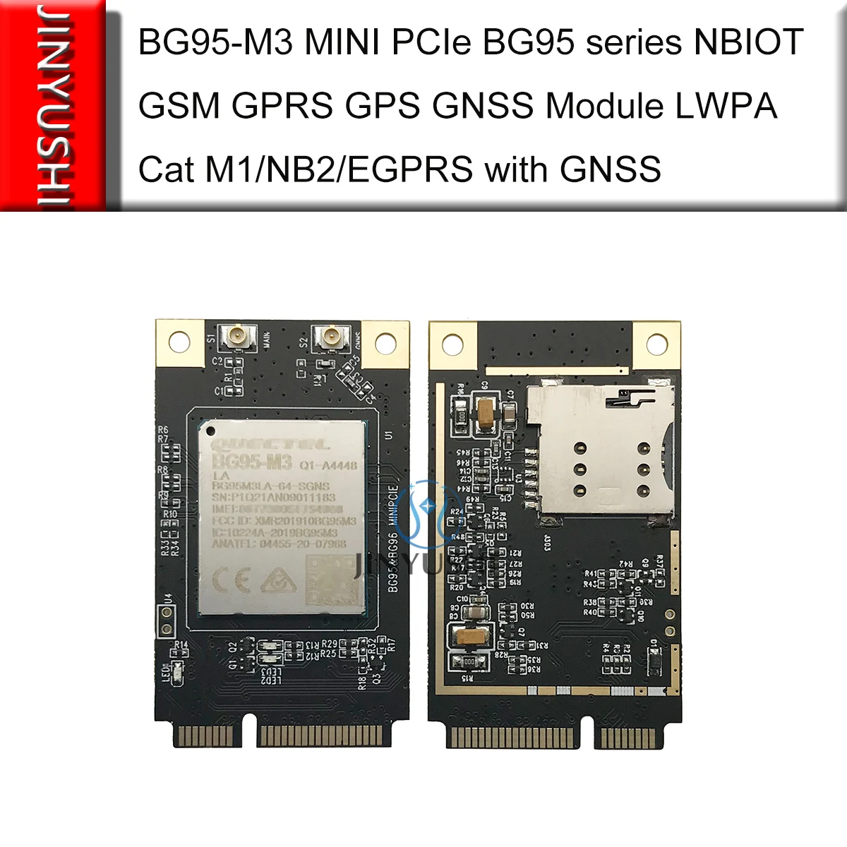 BG95-M3 MINI PCIe BG95 with SIM Card Slot NBIOT GSM GPRS GPS GNSS Module LWPA Cat M1/NB2/EGPRS with GNSS compeititve BG96