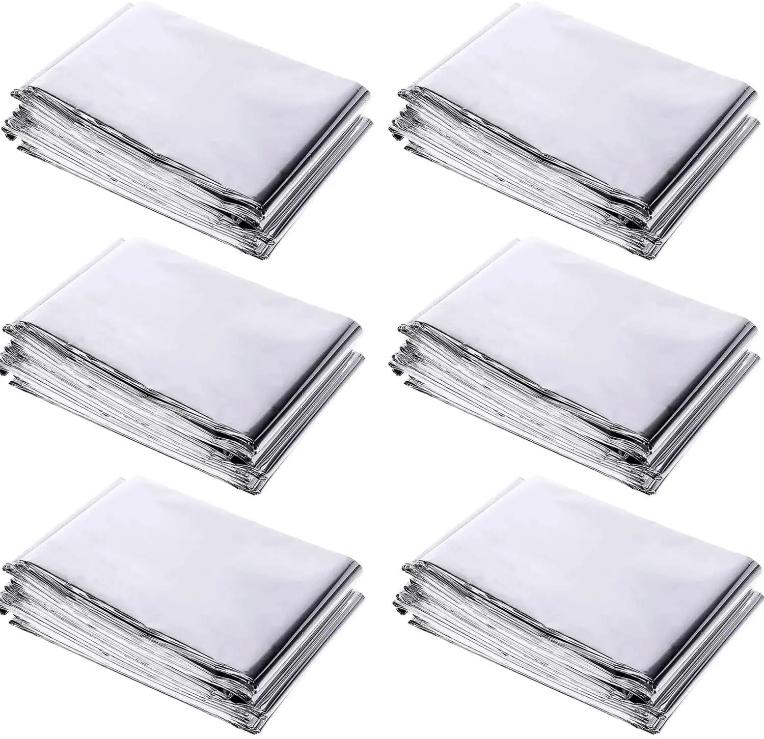 2Pcs/ 6Pcs Silver Highly Reflective Mylar Films 210x130cm for Grow Tent Room Garden Greenhouse Farming Increase Plant Growth