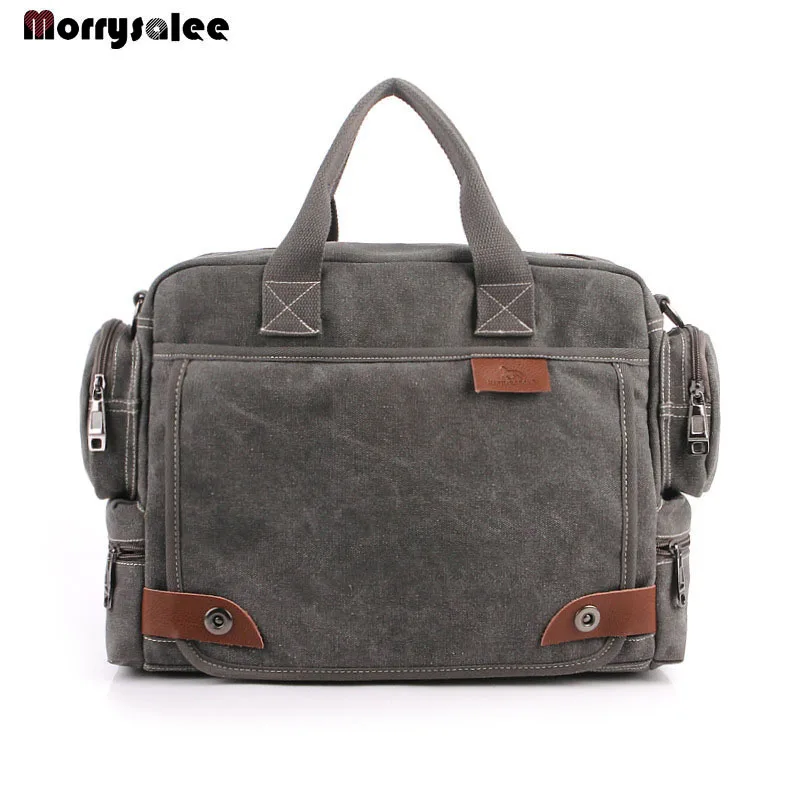 Multi-function Canvas Men's Bag Fashion Men shoulder Bag Business Casual male Handbag High quality сумочки сумка большая