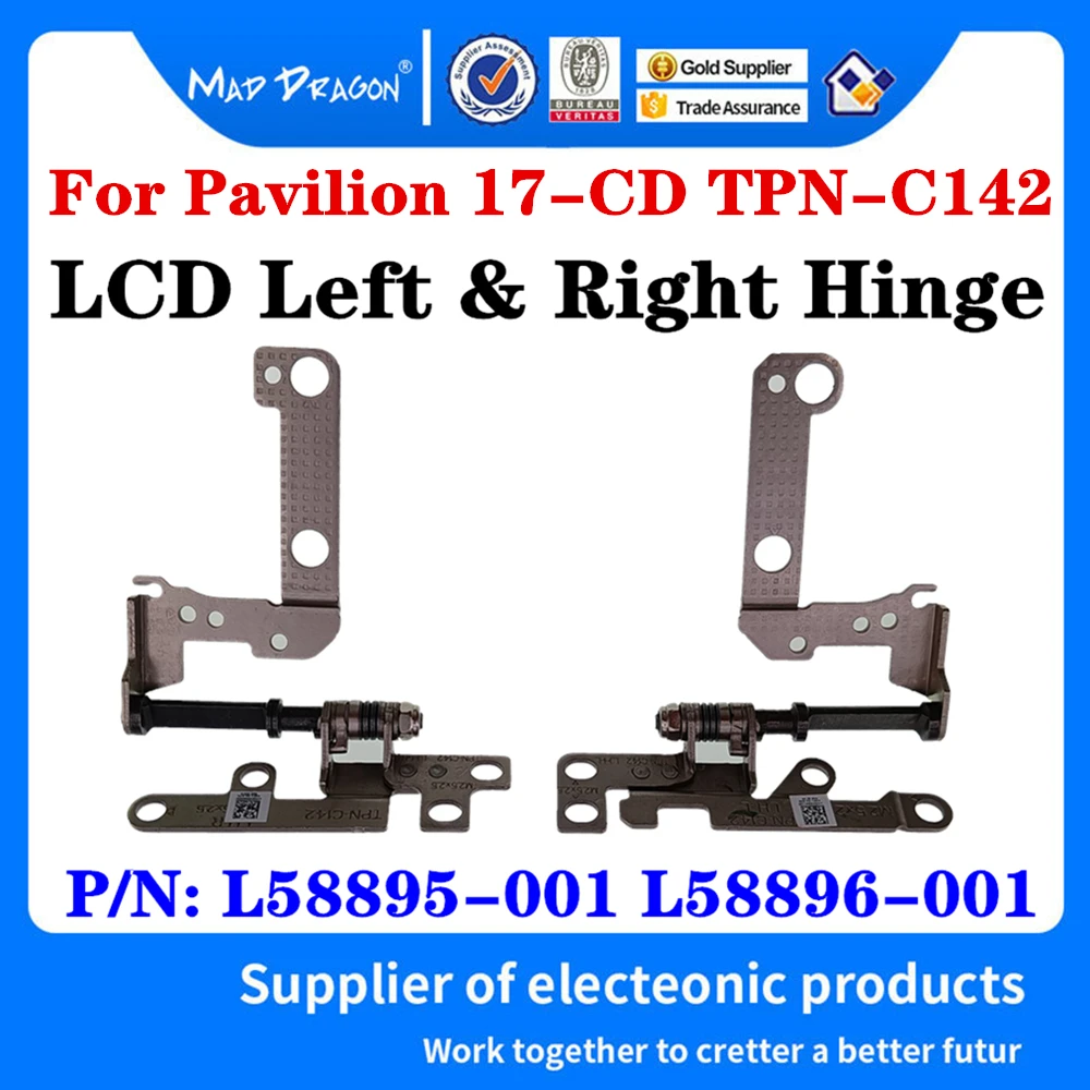 

L58895-001 L58896-001 AM2K9000100 AM2K9000200 For HP Pavilion 5 plus 17-CD TPN-142 Laptop LCD Hinges LCD Left & amp Right Hinge