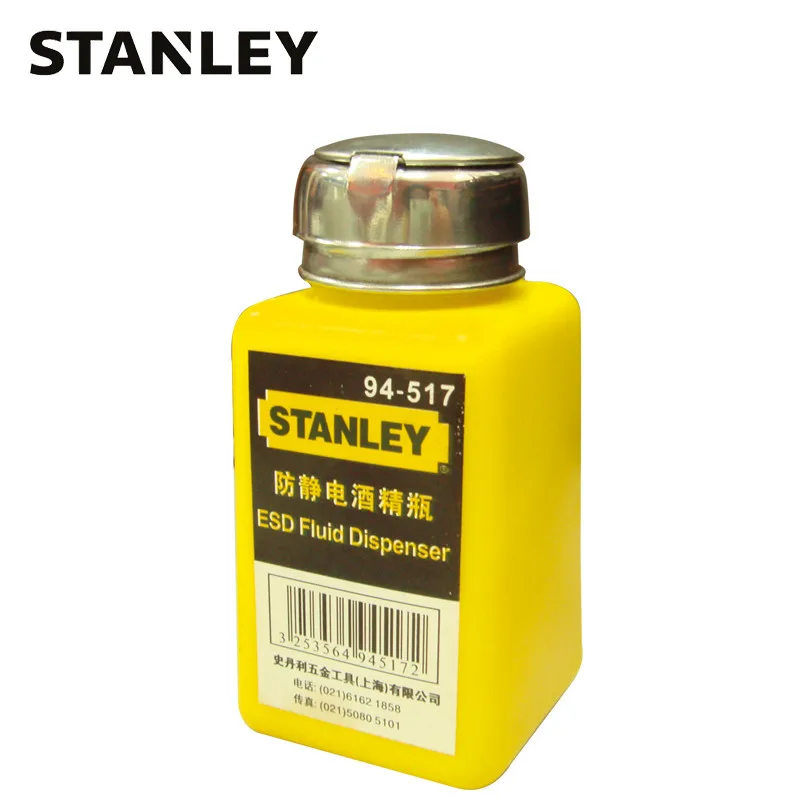 Stanley-professional Esd Dispenser Bottle Dispensadores de Solvente Antiestático para Limpeza Pcb Celular Seguro 200ml 7oz
