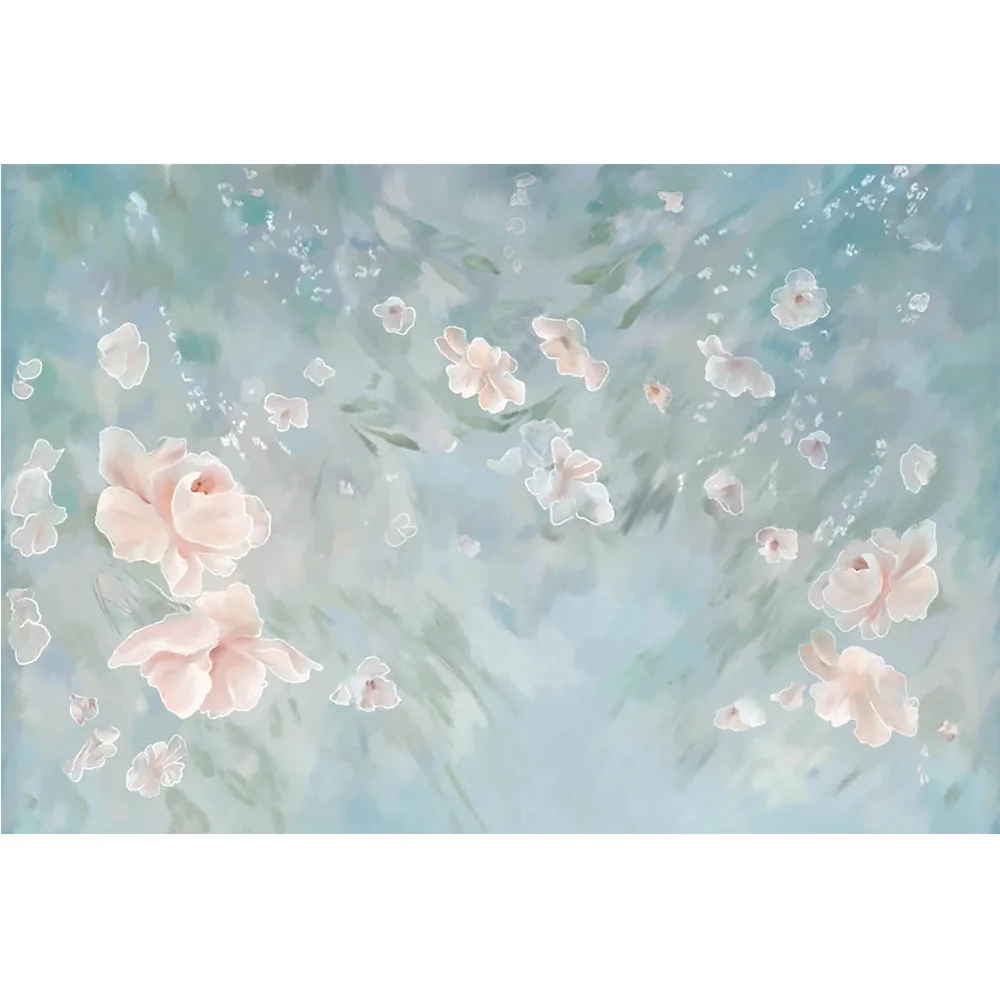 Fondo de fotografía con textura de flores abstractas, fondo de retrato de cumpleaños para bebés recién nacidos y niños, estudio de arte para mujeres embarazadas