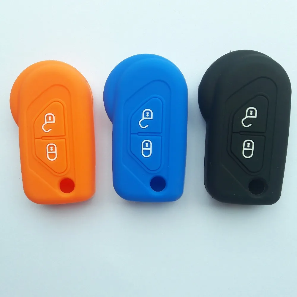 Flip Silicon FOB Case Funda Silicon Llave Protect For Citroen DS3 Remote Key Shell 2 Button Car Key Case