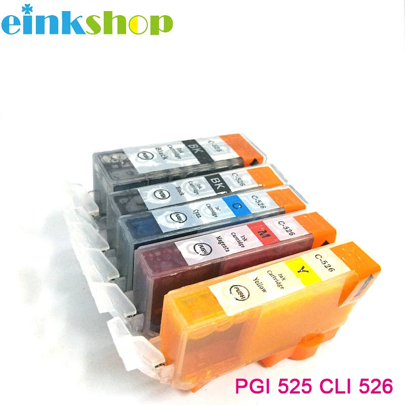 Einkshop PGI 525 CLI 526 Compatible CartridgePGI-525 CL For Canon PIXMA iP4850 iP4950 MG5150 MG5250 MG6150 MG8150 MX885 MG5350