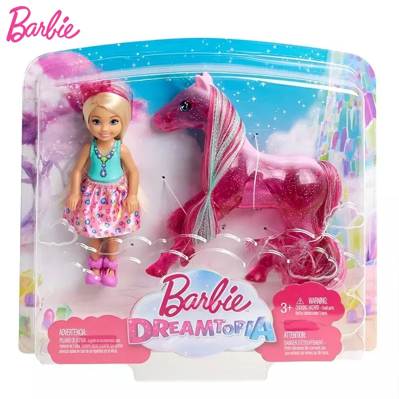 

Barbie Doll Original Dreamtopia Unicorn Fairy Tale Suit Girls Toys Kids Play House Pony Baby Dolls Toys for Girls Juguetes Gifts