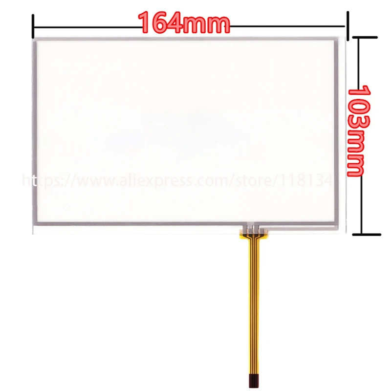 

New 7.1Inch 4wire TouchScreen LAN8900 Resistance Touch Panel Screen Glass Digitizer Repair 164mm*103mm