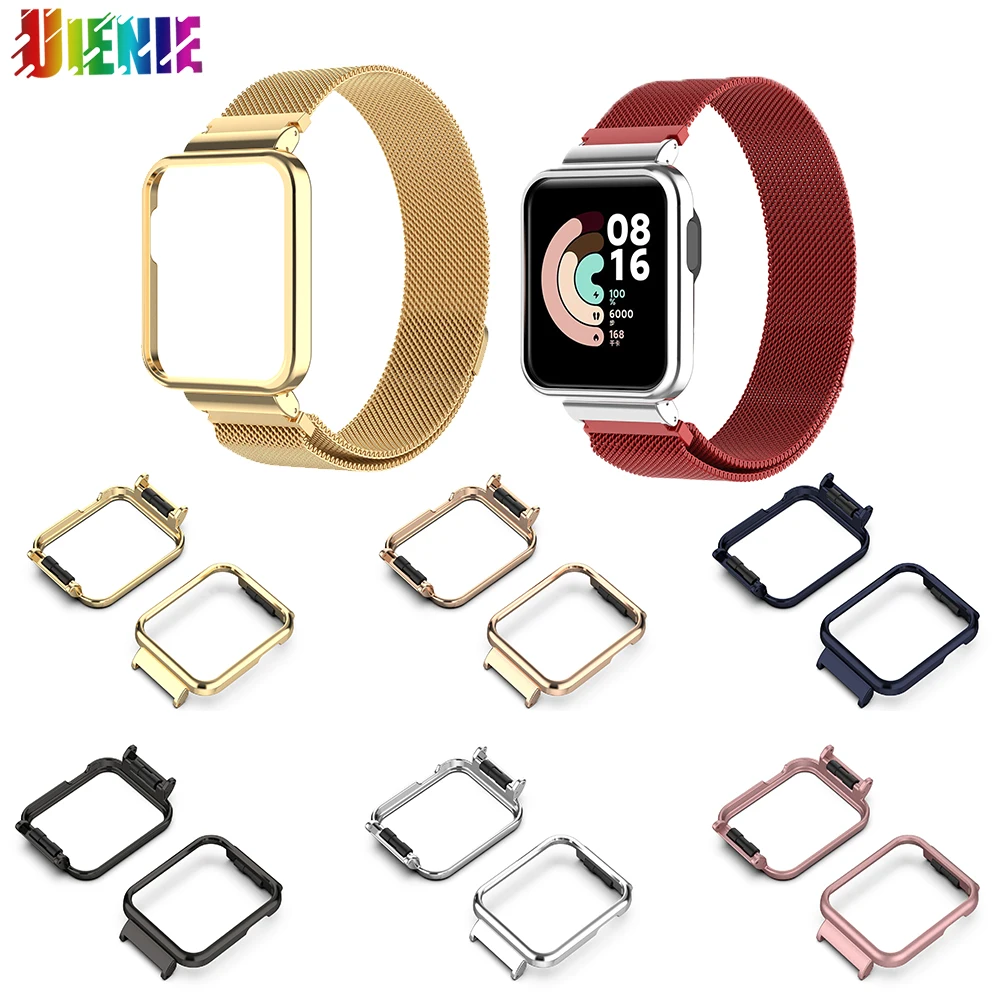 

For Mi Watch Lite Stainless Protective Case Cover For Redmi watch Scratch Case Frame Smartwatch Protective