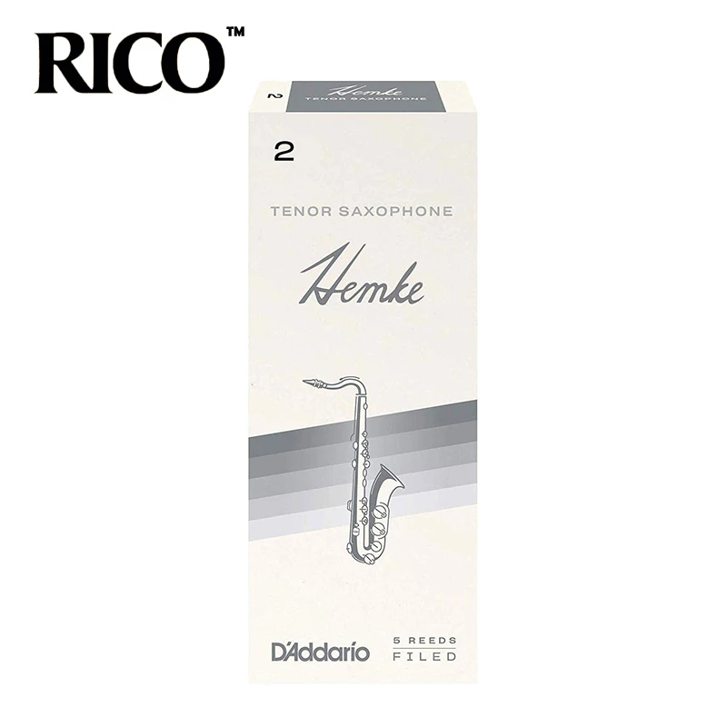 RICO Hemke Tenor Sax Reeds / Saxophone Tenor Bb Reeds Strength 2.0#, 2.5#, 3# Box of 5 3.5 with Gift Random new and old packagin