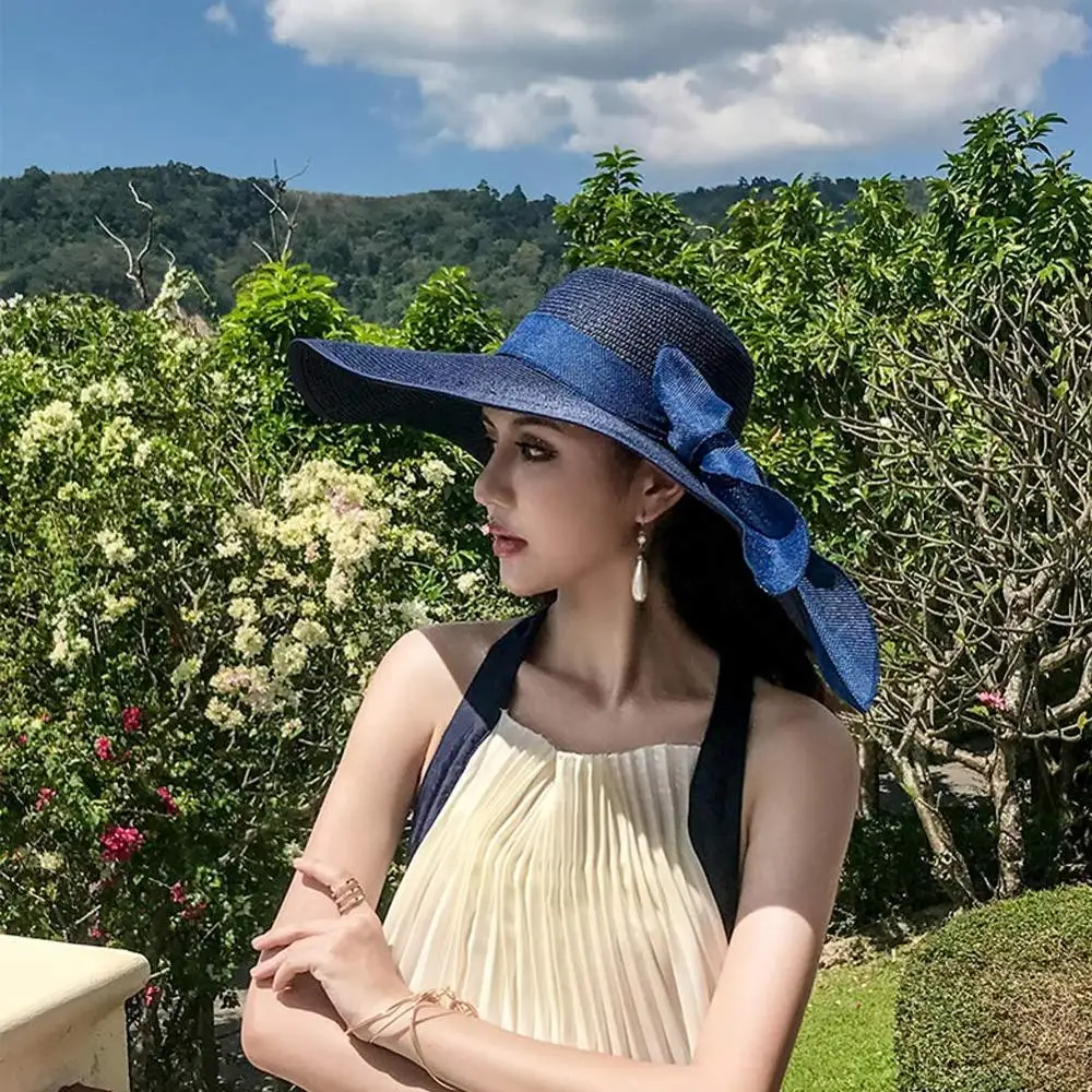 

Женская Складная пляжная Солнцезащитная шляпа с широкими полями UPF 50 +