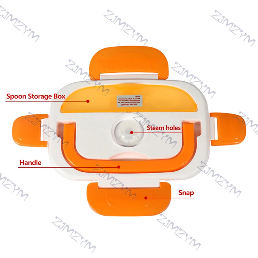 2 sztuk/partia przenośny elektryczny Lunch Food Box gospodarstwa domowego ogrzewanie ryżu kuchenka podgrzewacz żywności pojemnik na naczynia