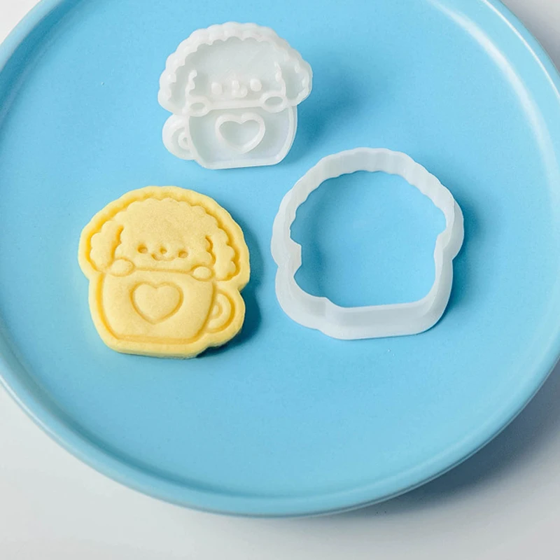 Cute Dog Cookie Mold 3D Cartoon Animal Pressing Cookie Cutter Baking Tool Sugarcraft Cake Decorating Tools Baking Mould