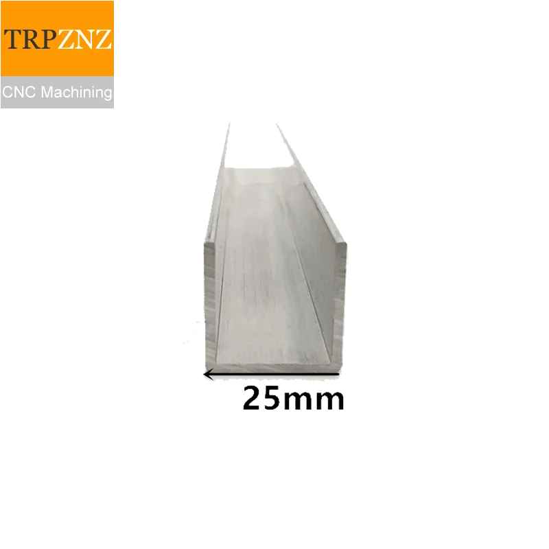 U-shape Aluminum, Outer width 25mm, length 50cm,aluminum alloy glass covered edge strip