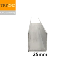 U-shape Aluminum, Outer width 25mm, length 50cm,aluminum alloy glass covered edge strip