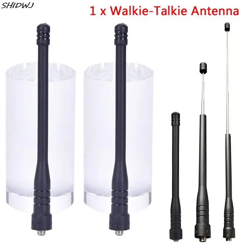 

1PC Rod Telescopic Gain Antenna For Baofeng Walkie Talkie Dual Band SMA Female for Baofeng BF-888S, Baofeng UV-5R, Kenwood, HYT