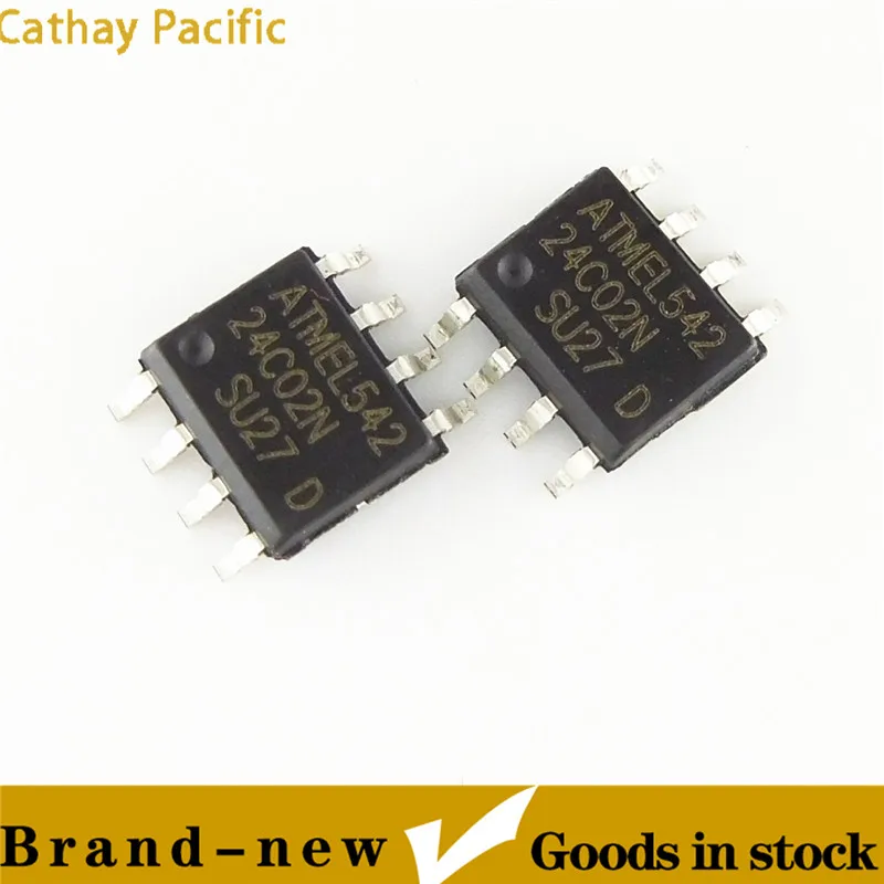 10PCS 24C02 24C02N AT24C02N SOP8 AT24C02BN-SH-T SOP-8 SMD New and Original IC Chipset