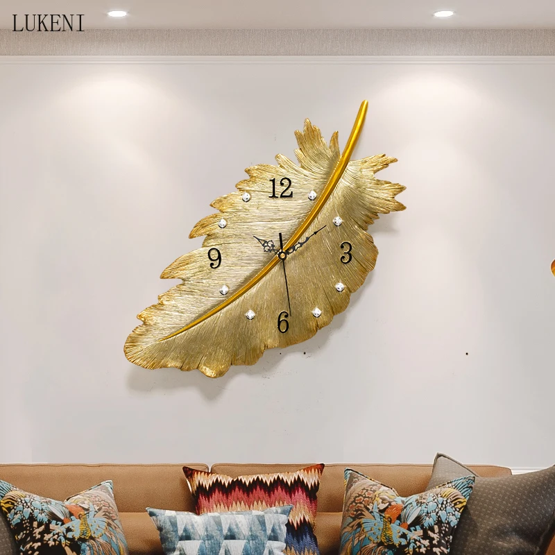 North European and Light Luxury Decoration Wall Clock Mute Living Room Dining Room Bedroom Room Clock Decoration Wall Watch