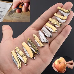 Mini Pocket Knife Folding Unpacking Express Unpacking Small Knife Self-Defense Knife Keychain Pendant Portable Knife Cutter Tool