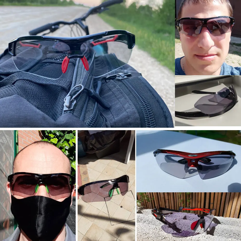 ROCKBROS-gafas fotocromáticas para ciclismo, lentes para deportes al aire libre, decoloración, MTB, Carretera