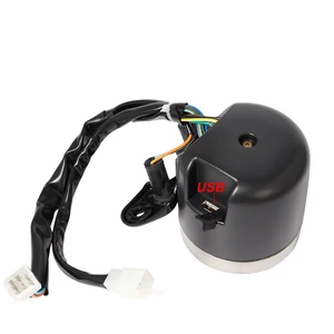 Motorrad -Kilometerzähler mit digitaler Grenzfläche für LCD, Kraftstoffmesser, Lichtmesser mit Licht, USB -Ladegerät, Honda CG125, Suzuki GN125, Kaffeefahrer 10 Hauptverkaufsgremium GN 125 Suzuki - №4