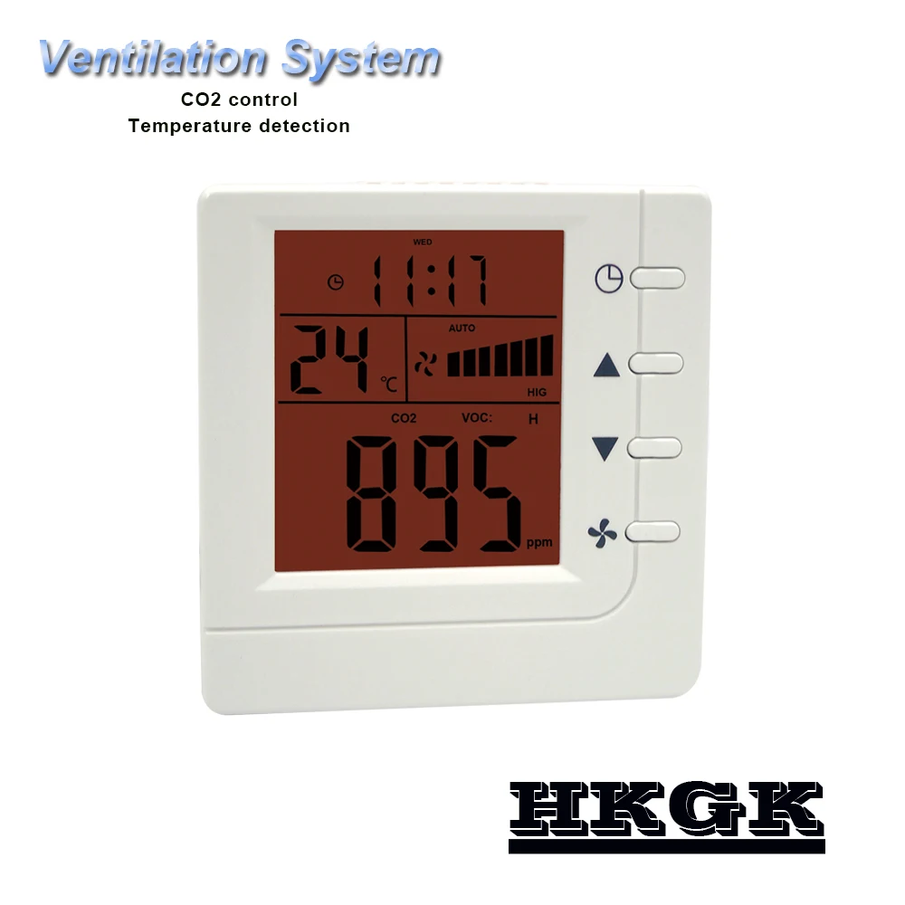 CO2 air controller RS485 air quality monitoring instruments,ventilation system controller