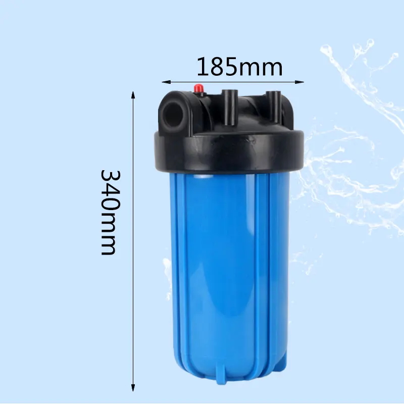 ไขมัน10นิ้วขนาดใหญ่สีฟ้าขวดกรองพลาสติกอินเทอร์เฟซ1 ''32มม.Chubby 10'' การกรองCommercialตลับหมึก