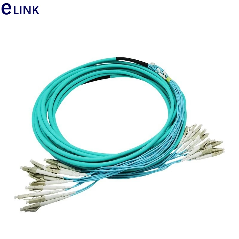 

6 cores fiber patchcord 20m OM3 bundled jumper LC SC FC ST branch cable 2.0mm Multimode optical fiber patch lead 8C bundle