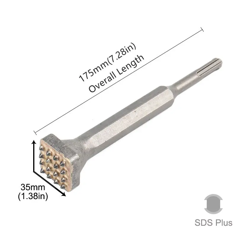 Vuông/Vòng Mũi Khoan Bê Tông SDS Plus Đục Hợp Kim Điểm Rãnh Gouge Điện Hoa Mũi Khoan Búa Cho Cầu/Tường/xi Măng Mặt Đường Đục
