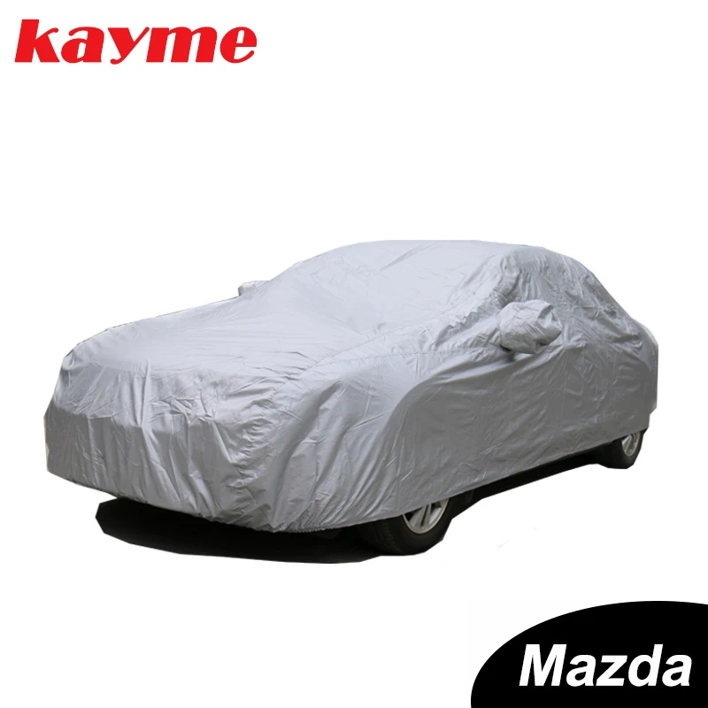 

Kayme dustproof Full Car Covers 170T polyester universal Indoor Outdoor Suv UV Snow Resistant Protection Cover for Mazda