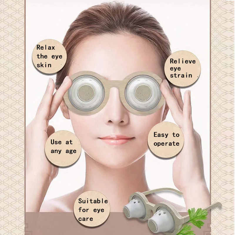 Eye Moxibustion Instrument Warm Moxibustion And Hot Compress to Relax and Soothe the Skin Around the Eyes Glasses Fumigator