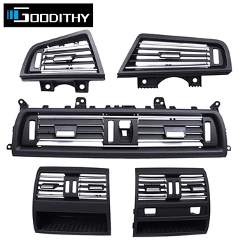 כיסוי פאנל יציאת מזגן מרכזי מלא כרום קדמי LHD RHD לסדרת 5 של BMW F10 F11 F18 520 521 523