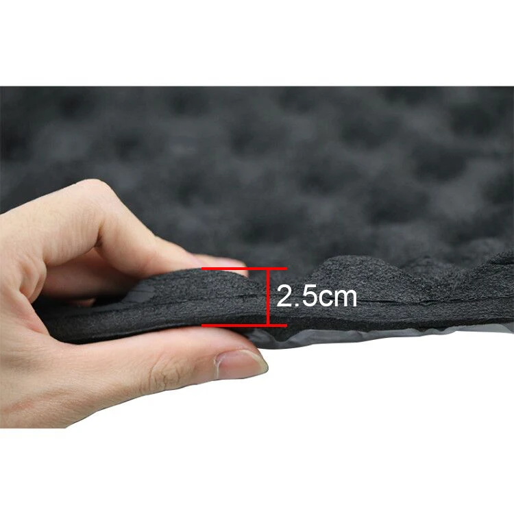 1 متر × 0.2 متر مكبر صوت ممتص للصوت قطن مموج مانع للهب ذاتي اللصق 1.8 سنتيمتر 2.5 سنتيمتر 4 سنتيمتر