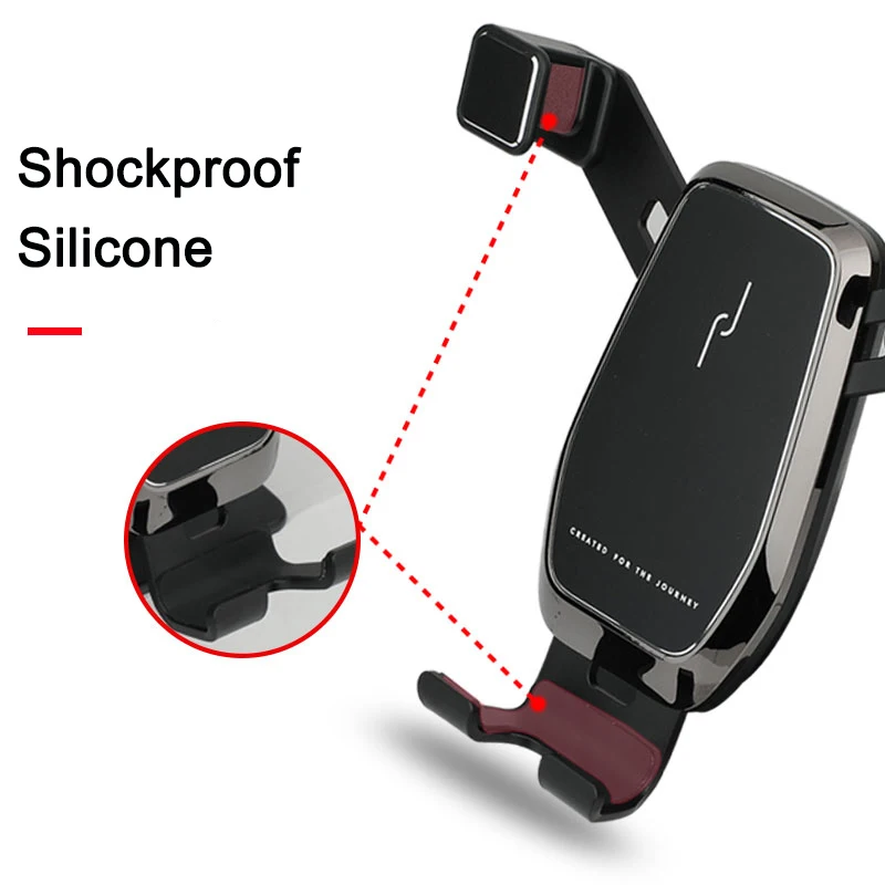 Car Phone Holder Air Vent Mount Clip Clamp Mobile Phone Holder for Audi A6 C8 Accessories 2019 2020 2021 2022