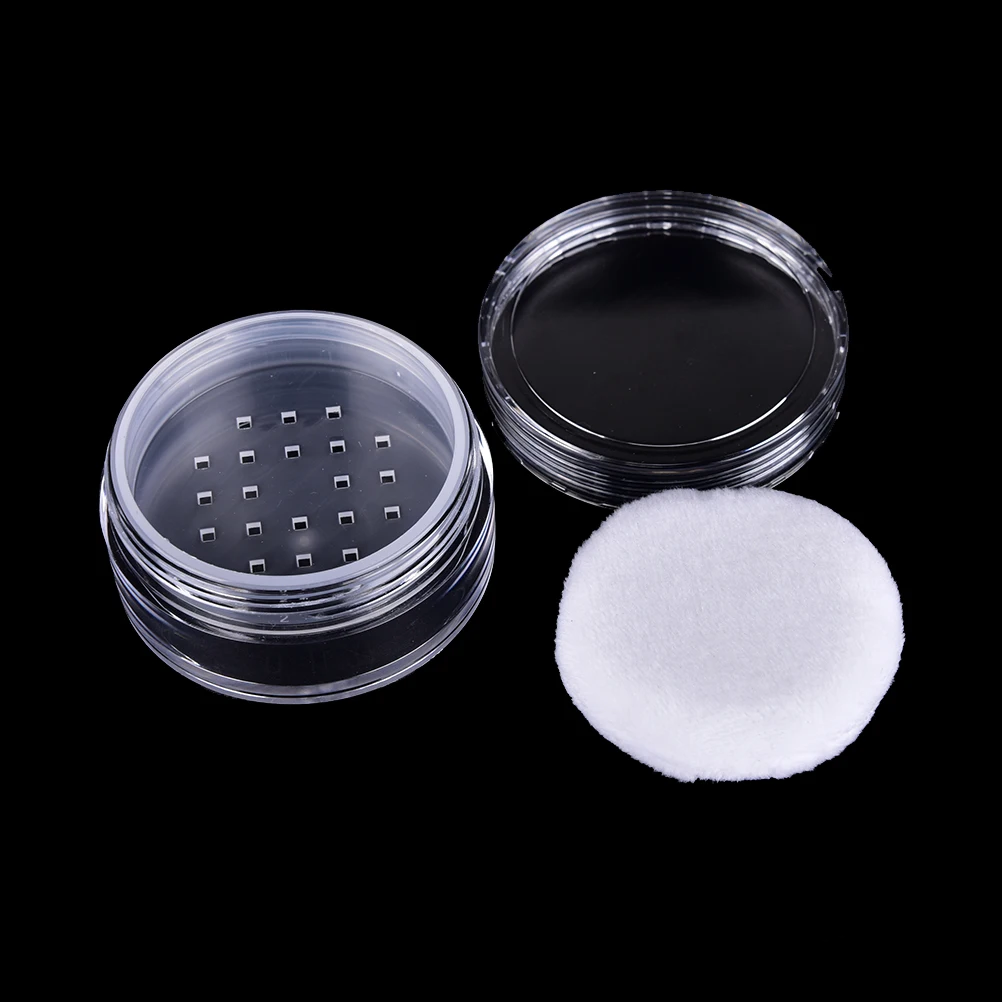 1set Travel 2ml Empty Refillable Cosmetic Jar Pot Loose Face Powder Sifter Case Powder Box Cosmetic Container