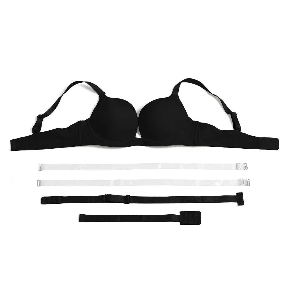 Quality Underwear Sexy Women Push Up Lingerie Bra Wire Padded Convertible Adjusted Straps 65 70 75 80 85 90 95 100 A B C D E Cup