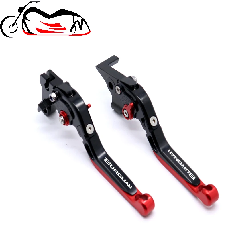 Brake Clutch Levers For SUZUKI AN 650 Burgman 2003-2020 AN650 AN650Z Motorcycle Adjustable Folding Extendable logo Burgman