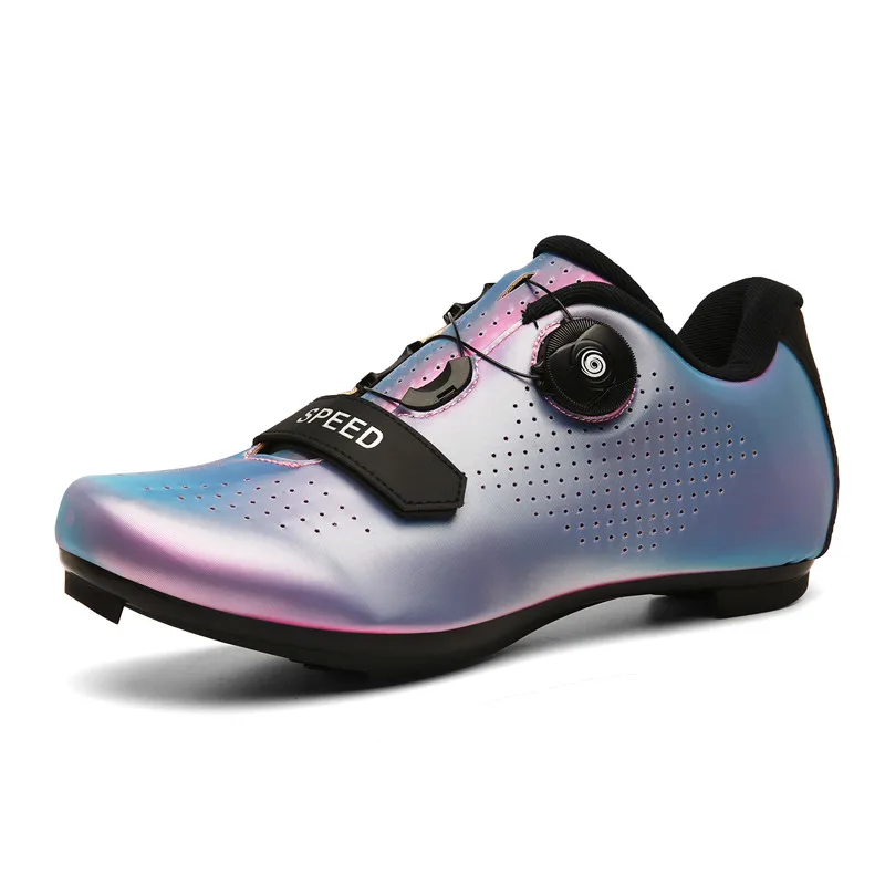 The new dazzle colour lovers cycling casual shoes for men and women with a lock road cycling shoes mountain bike riding