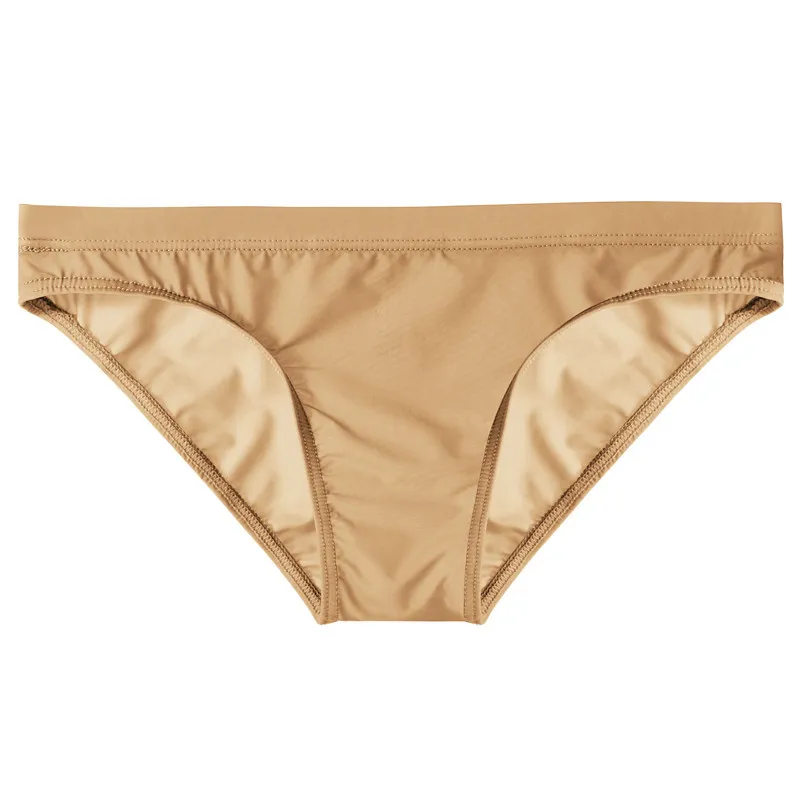 Bikini traslucido Sexy in seta di ghiaccio a vita bassa da uomo slip traspiranti Skinny perizoma maschile Sexy trasparente vita bassa 2021 senza cuciture