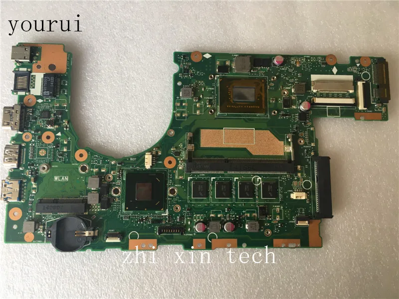 yourui S400CA motherboard REV 3.1 For ASUS S400CA Laptop motherboard with CPU 4GB RAM DDR3 Test ok