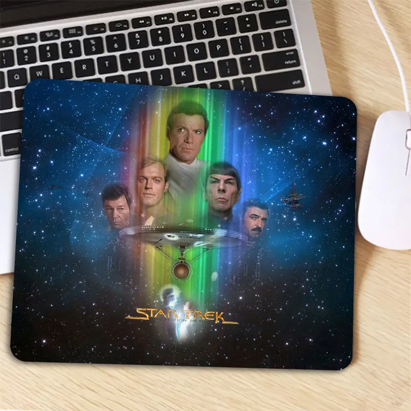 Big Promotion Star Trek Keyboard Desk Mice Mat Durable Desktop Mousepad Rubber Gaming Small Mouse Pad Computer 22X18CM