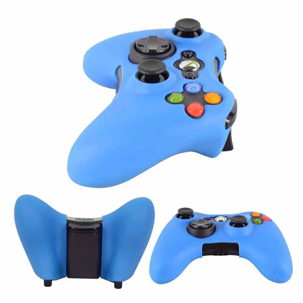 Coque de protection en silicone pour manette Xbox 360, étui souple en caoutchouc, accessoire de manette de jeu