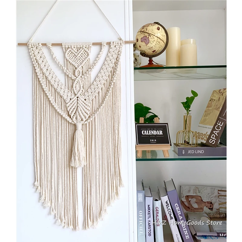 Hot Macrame Wall Hanging Tapestry Wall Decor Boho Bohemian Woven Home Decoration Handmade Living Room Apartment Dorm