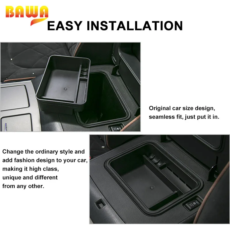 BAWA Car Armrest Storage Box For Nissan Patrol 2017 2018 2019 2020 2021 2022 2023 2024 2025 Car Organizer Accessories #3