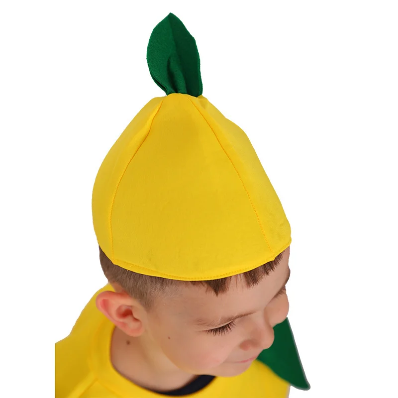 Costumes de cosplay de citron et de fruits pour enfants, costume de performance sur scène, fête d'Halloween et de carnaval, garçons et filles, enfants mignons, nouveau