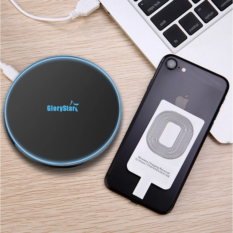 Universal Qi Wireless Charger Receiver for iPhone Adapter Receptor Receiver Pad Coil Android Phone Micro USB and Type C