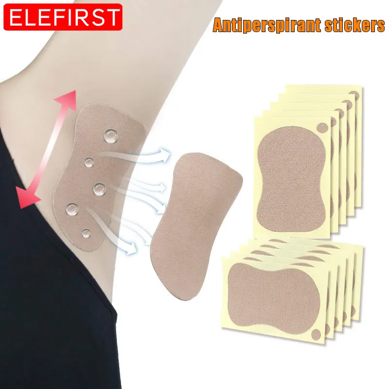 10pcs Sweat Absorption Sticker Tapes Elastic Armpit Sole Antiperspirant Adhesive Bandage Home Travel Outdoor Camp Emergency Kits